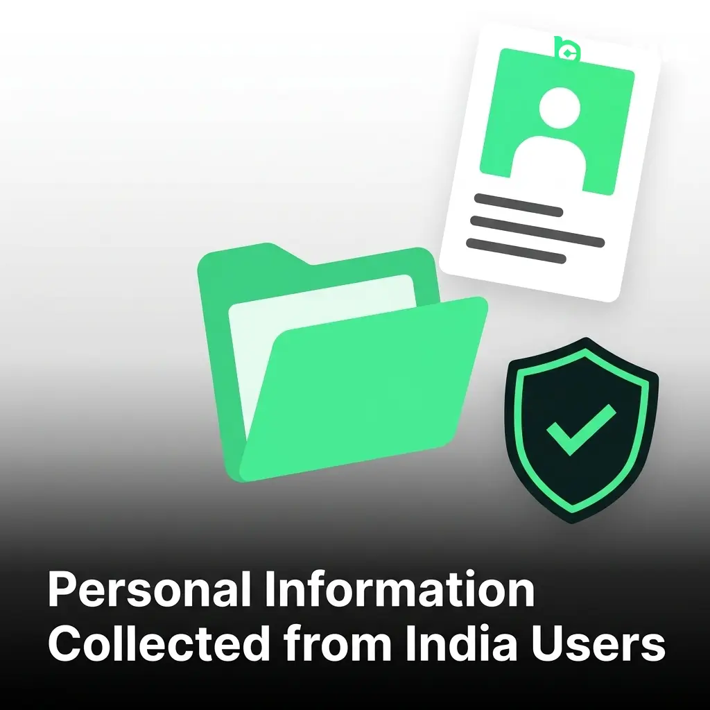 BC Game collects personal data from India users including name, DOB, KYC documents, financial info, and device data.