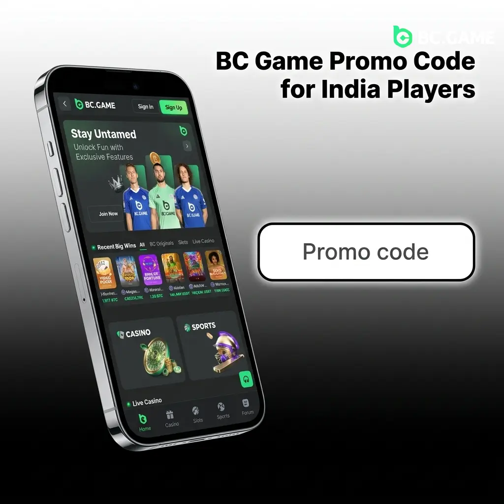 BC Game promo code BCGAME for India players boosts welcome bonus and first deposit percentage on sign-up form